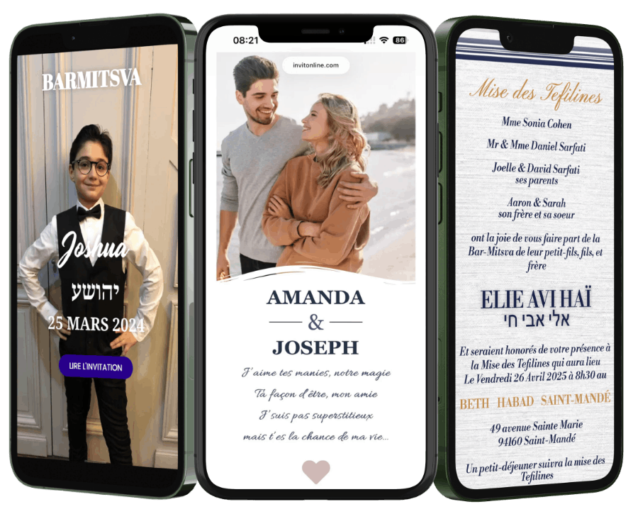 une image de barmitsva et de mariage