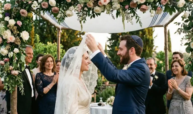 mariage juif houppa couple