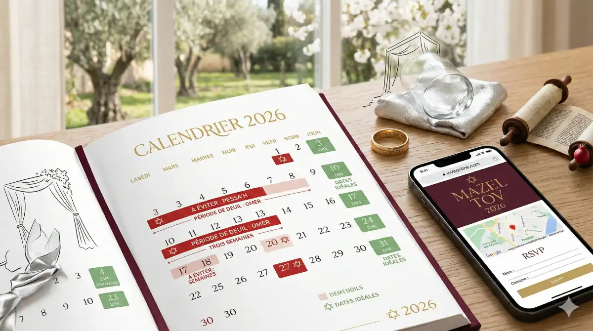 calendrier juif mariage et barmitsva