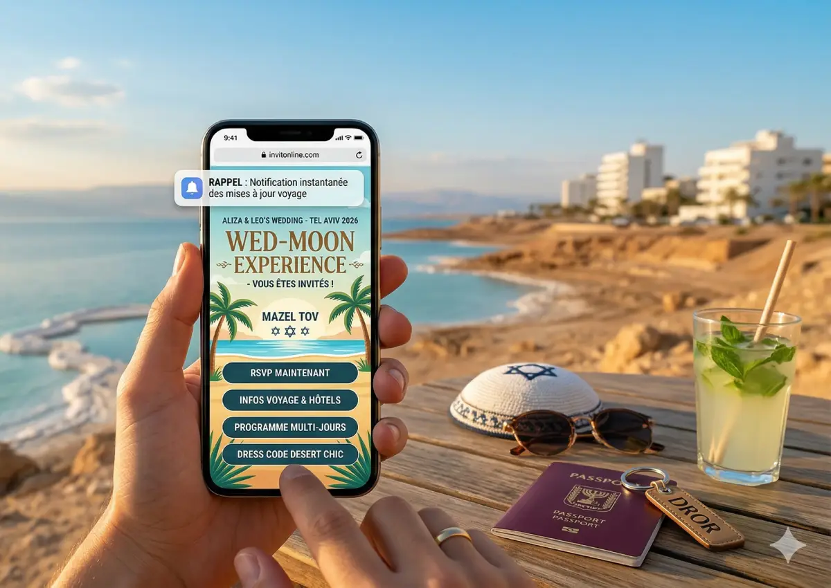 wedmood mariage israel faire part digital